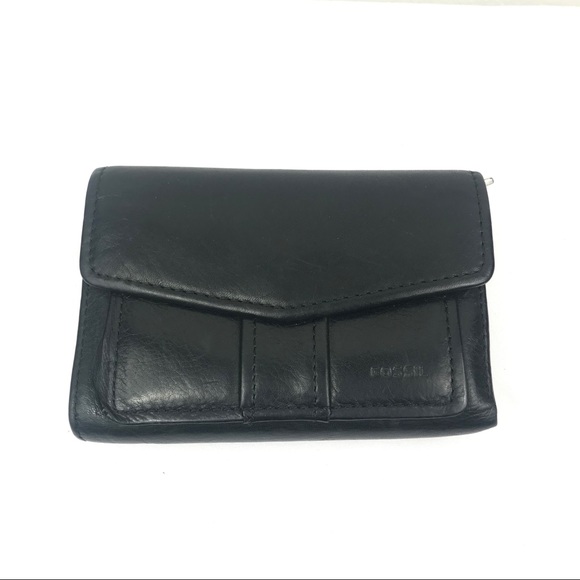 Fossil Handbags - Fossil | Black Leather Wallet